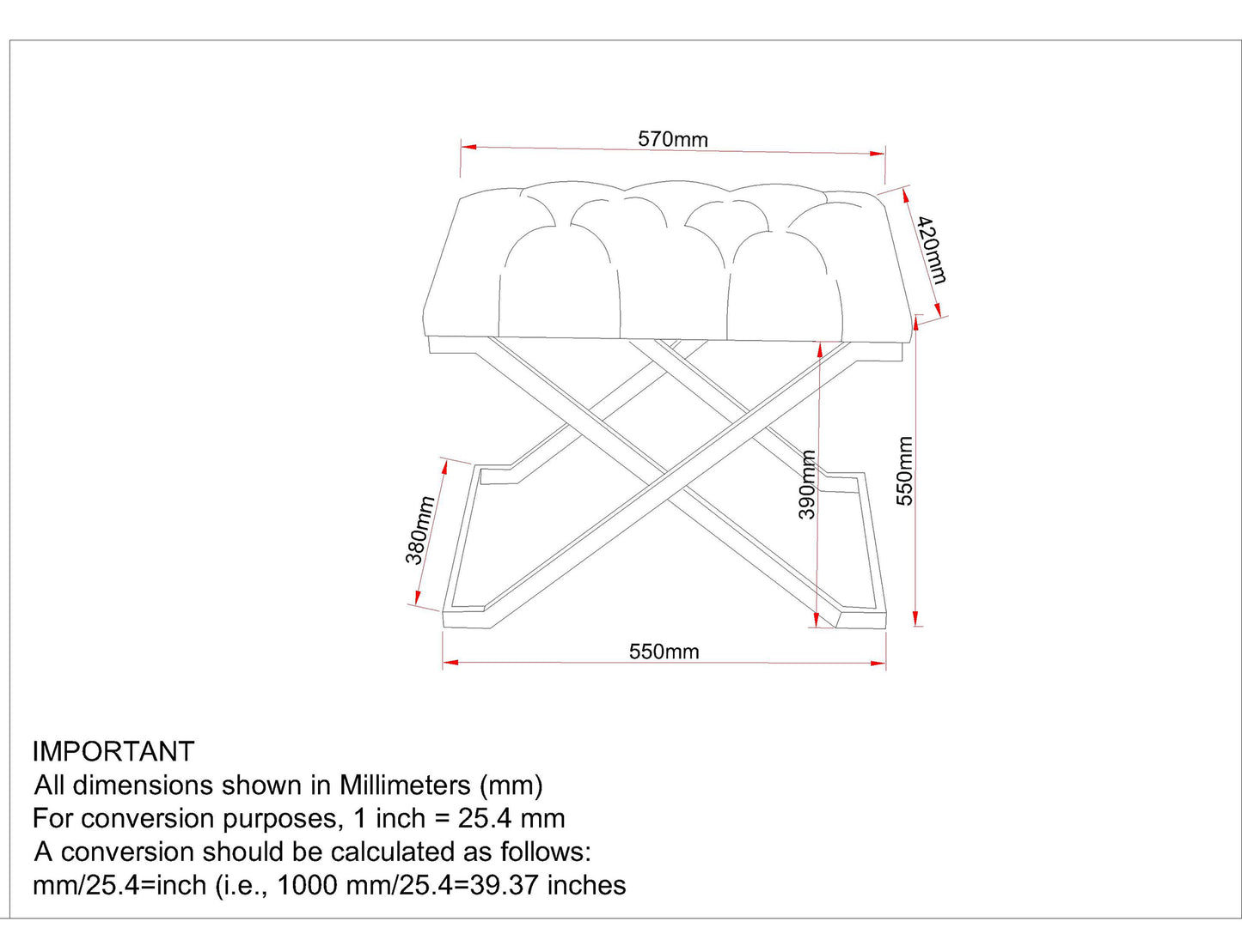 Banc Rada en gris et or