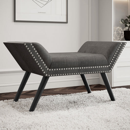 Banc Lana en gris et noir