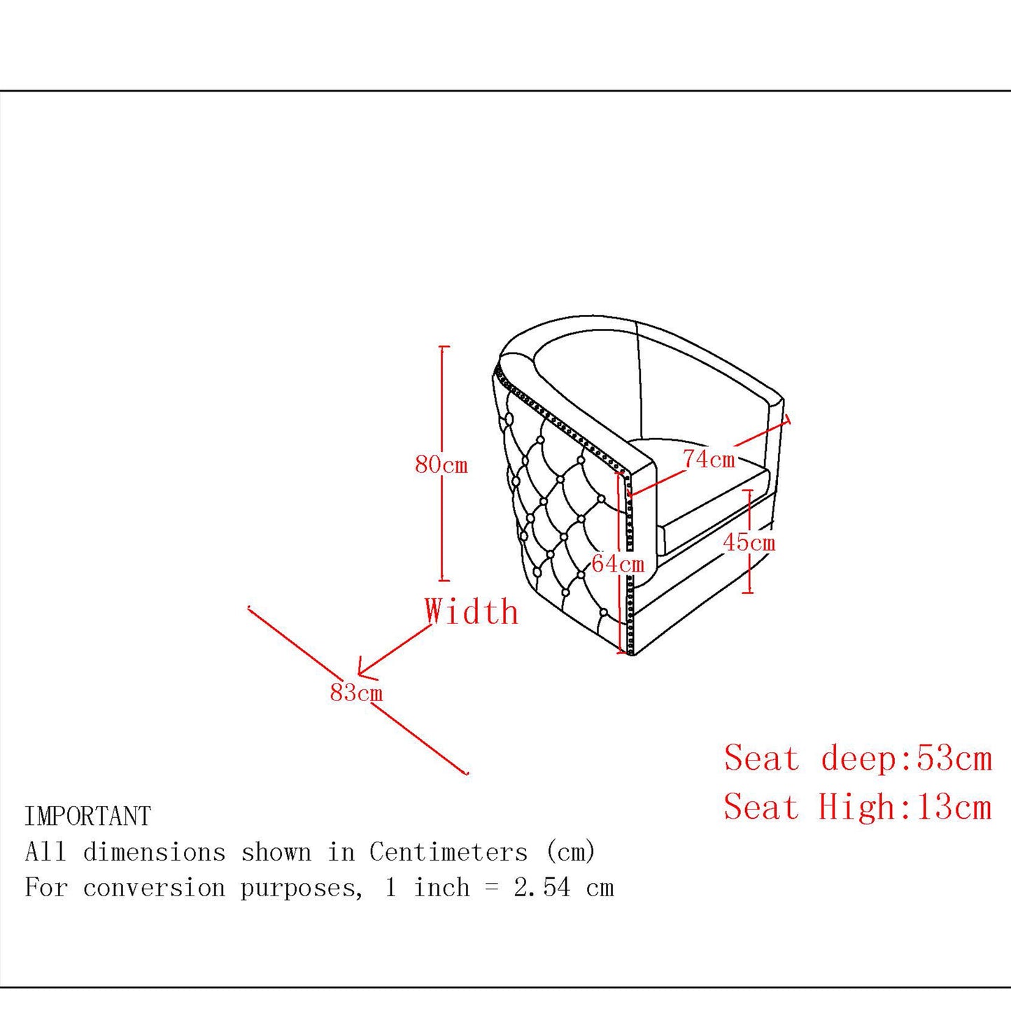 Fauteuil d'appoint Velci - WW