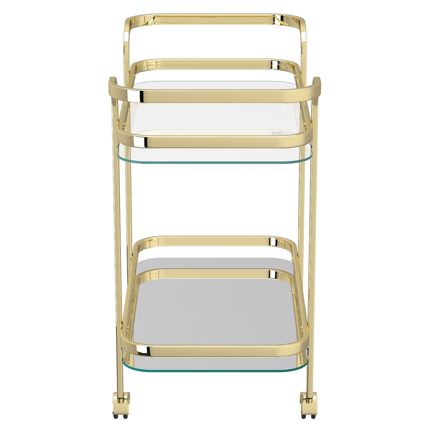 Zedd 2-Tier Bar Cart in Gold