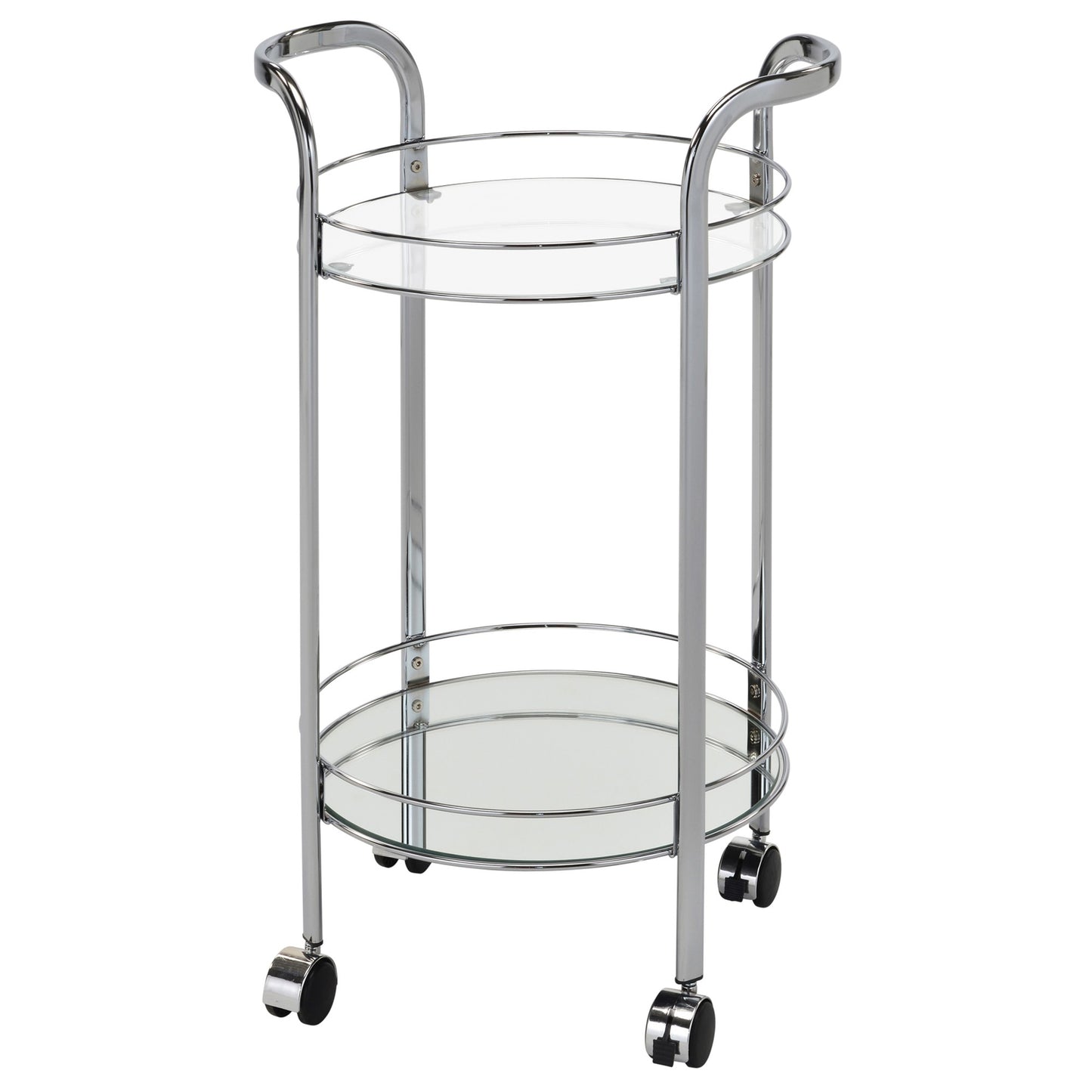 Neema 2-Tier Bar Cart in Chrome