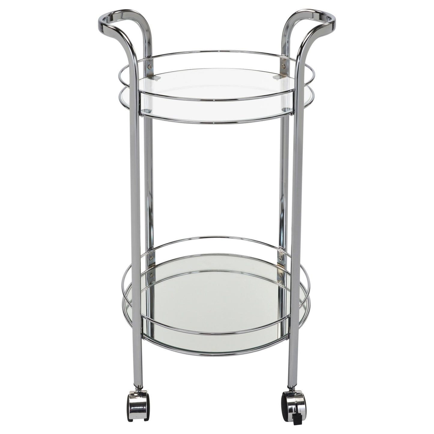 Neema 2-Tier Bar Cart in Chrome