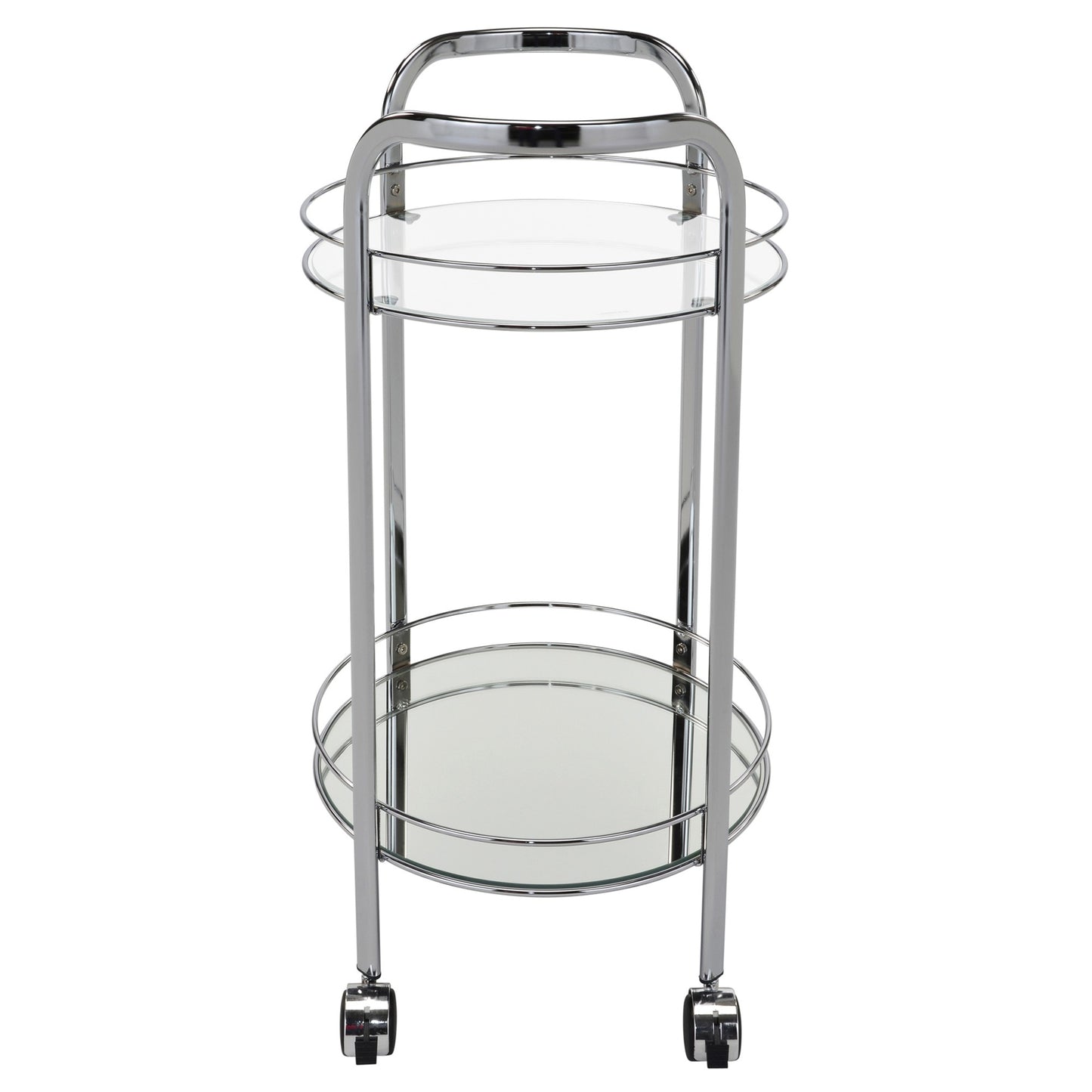 Neema 2-Tier Bar Cart in Chrome