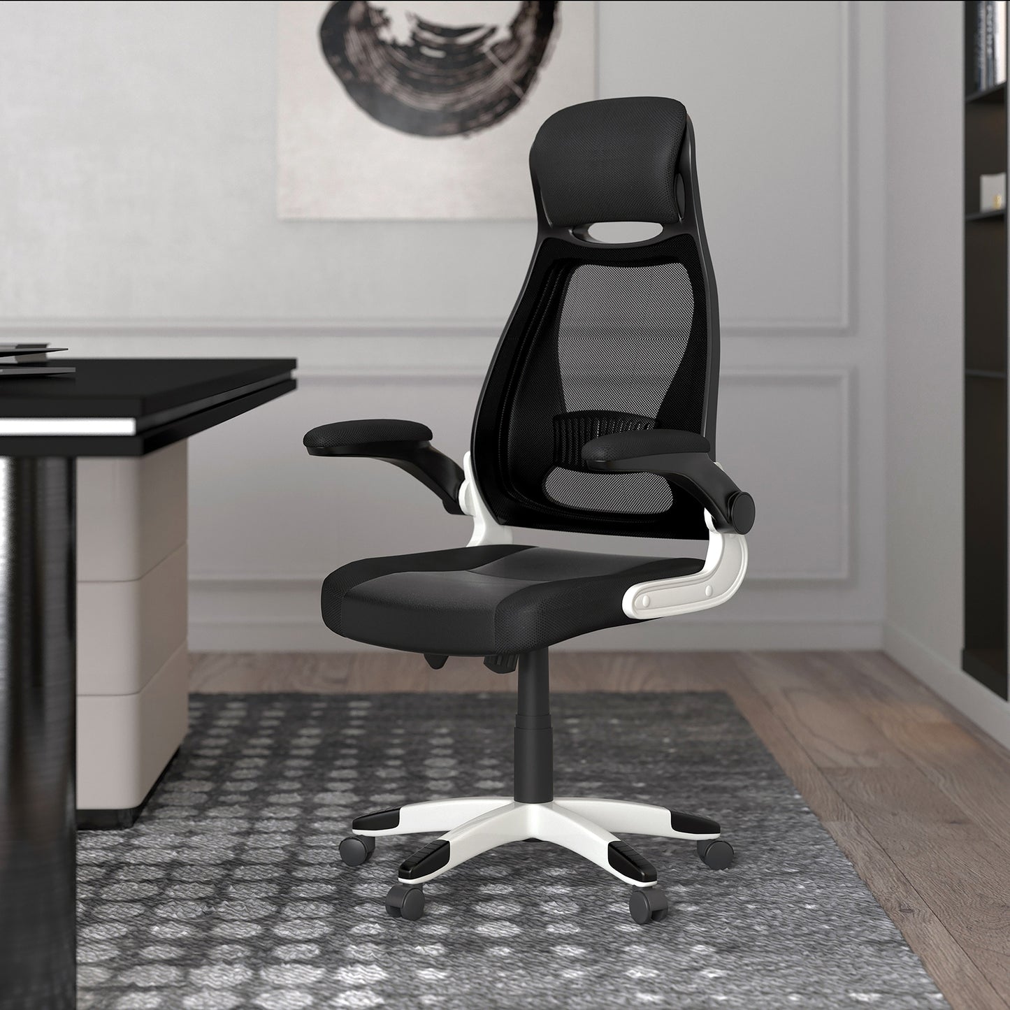 Figo Office Chair in Grey and Black