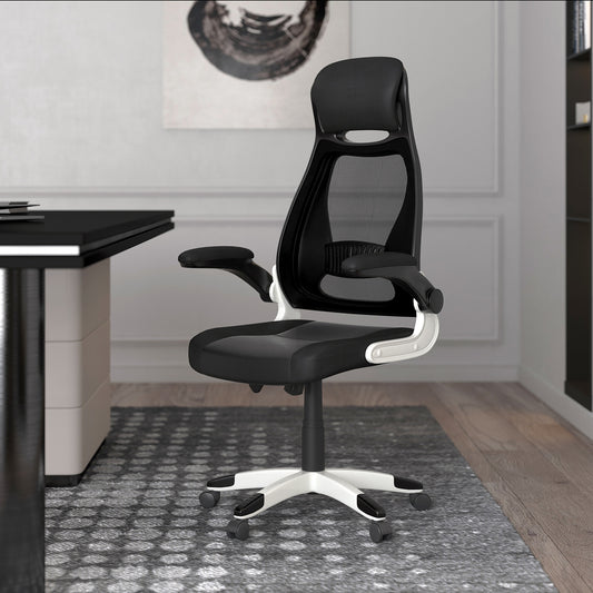 Chaise de bureau Figo en gris et noir