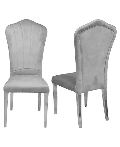 Monica Light Grey Dining Chair (Each)