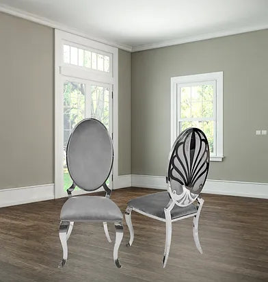 Chaise de salle à manger gris glacier (chacune)