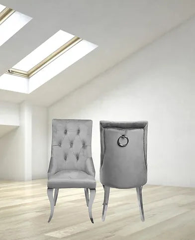 Chaises de salle à manger Lilly gris clair (chacune)