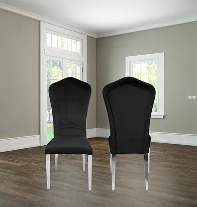 Chaise de salle à manger noire Monica (chacune)