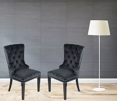 Chaises de salle à manger noires Madrid (chacune)