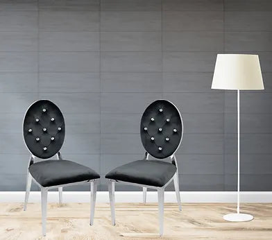 Chaises de salle à manger noires Diamond (chacune)