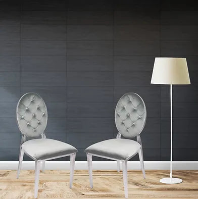 Chaise de salle à manger grise Diamond (chacune)