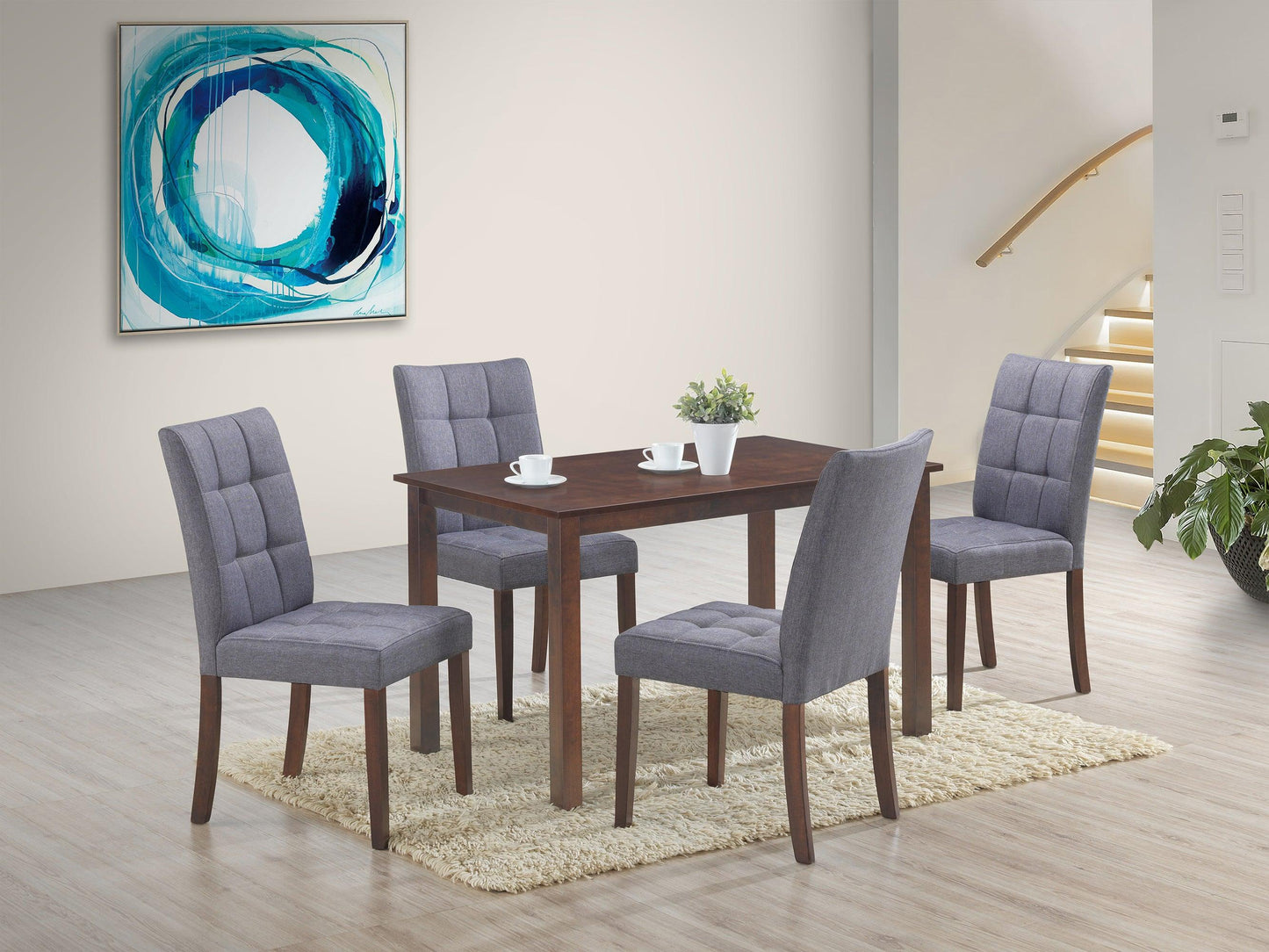 Clare Dark Grey 5 Pc. Dining Set - Furnify.ca