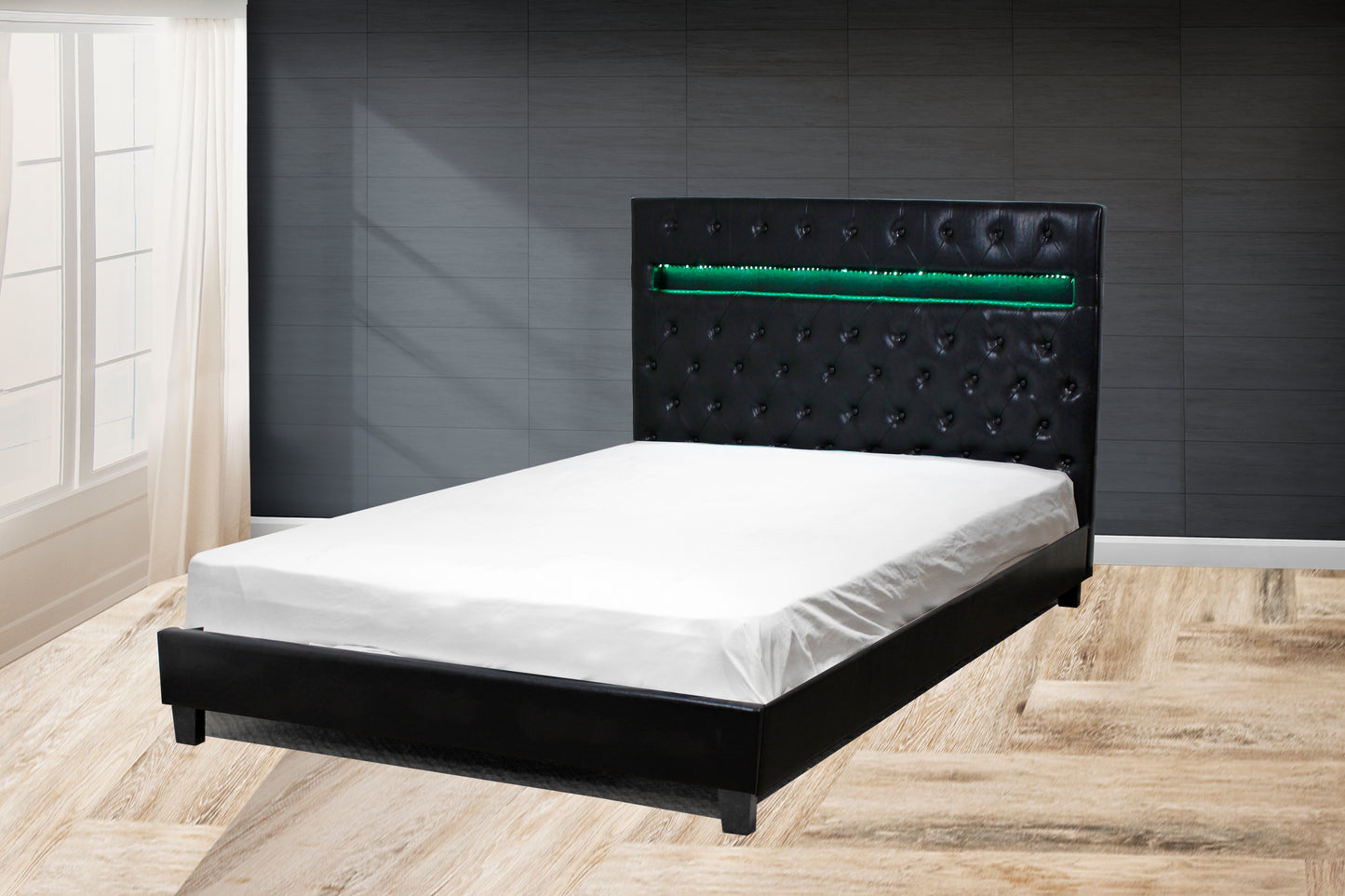 Otis Black Led Bed (Queen/King)