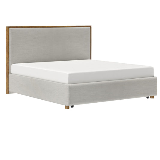 Andover Platform Bed with Drawer in Oat