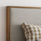 Andover Platform Bed with Drawer in Oat