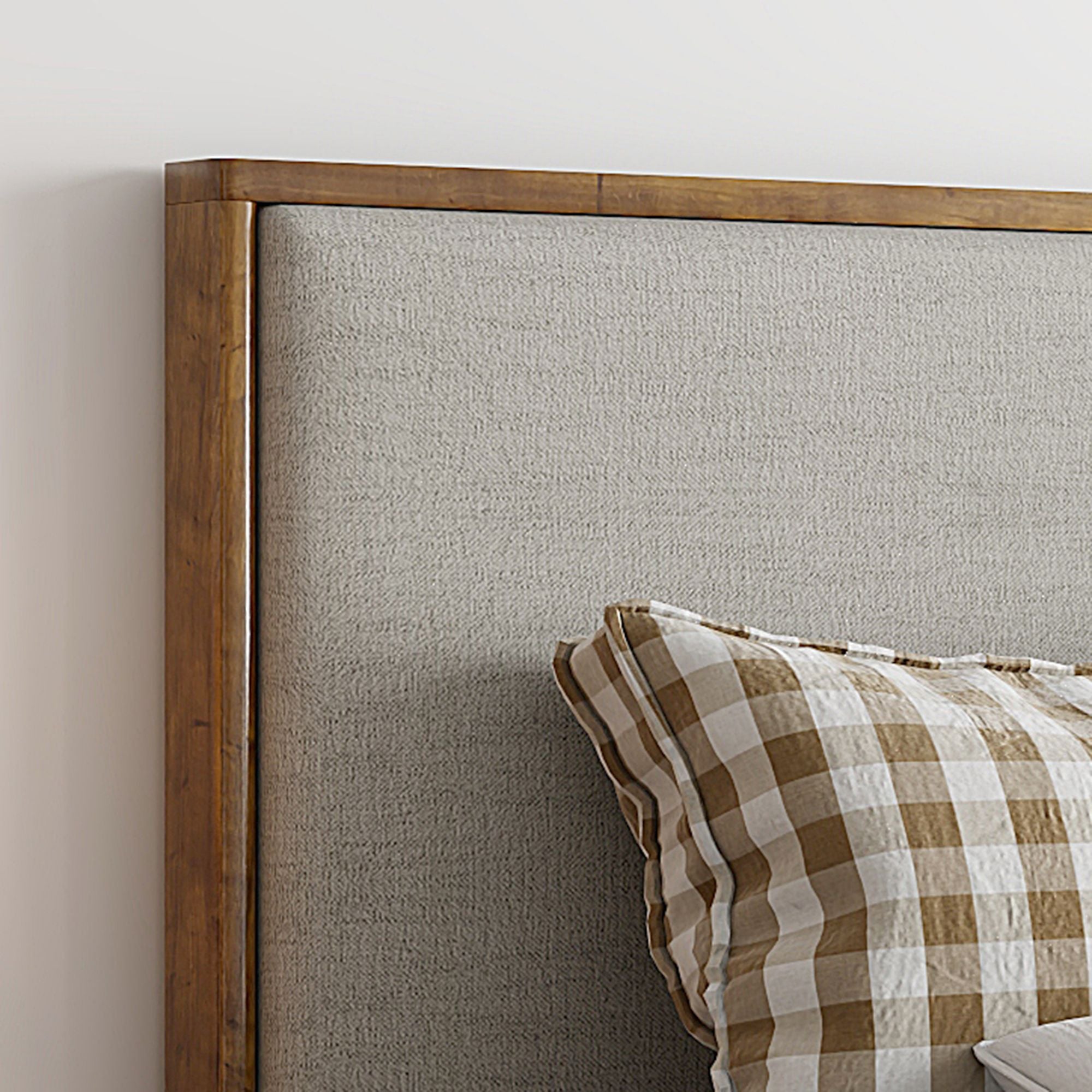 Andover Platform Bed with Drawer in Oat