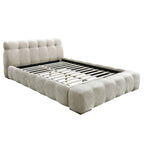 Pasha Platform Bed in Beige Pearl