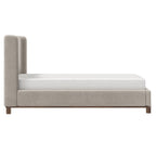 Lit plateforme Isadora en beige foncé 