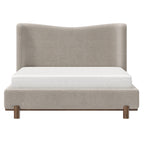 Lit plateforme Isadora en beige foncé 