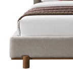 Lit plateforme Isadora en beige foncé 