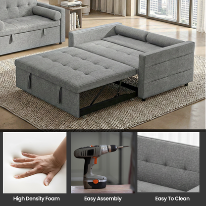 STUDIO SOFA PULLOUT BED WITH USB- C CHARGER