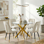 Table à manger ronde en forme d'épée