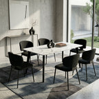 NINJA SINTERED STONE DINING TABLE WITH LOOMIE CHAIRS
