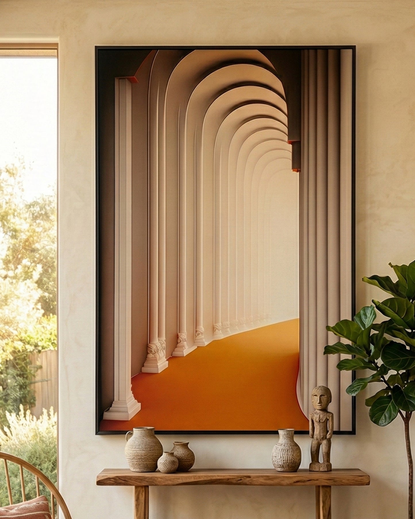 HALLWAY Wall Art with Metal Frame