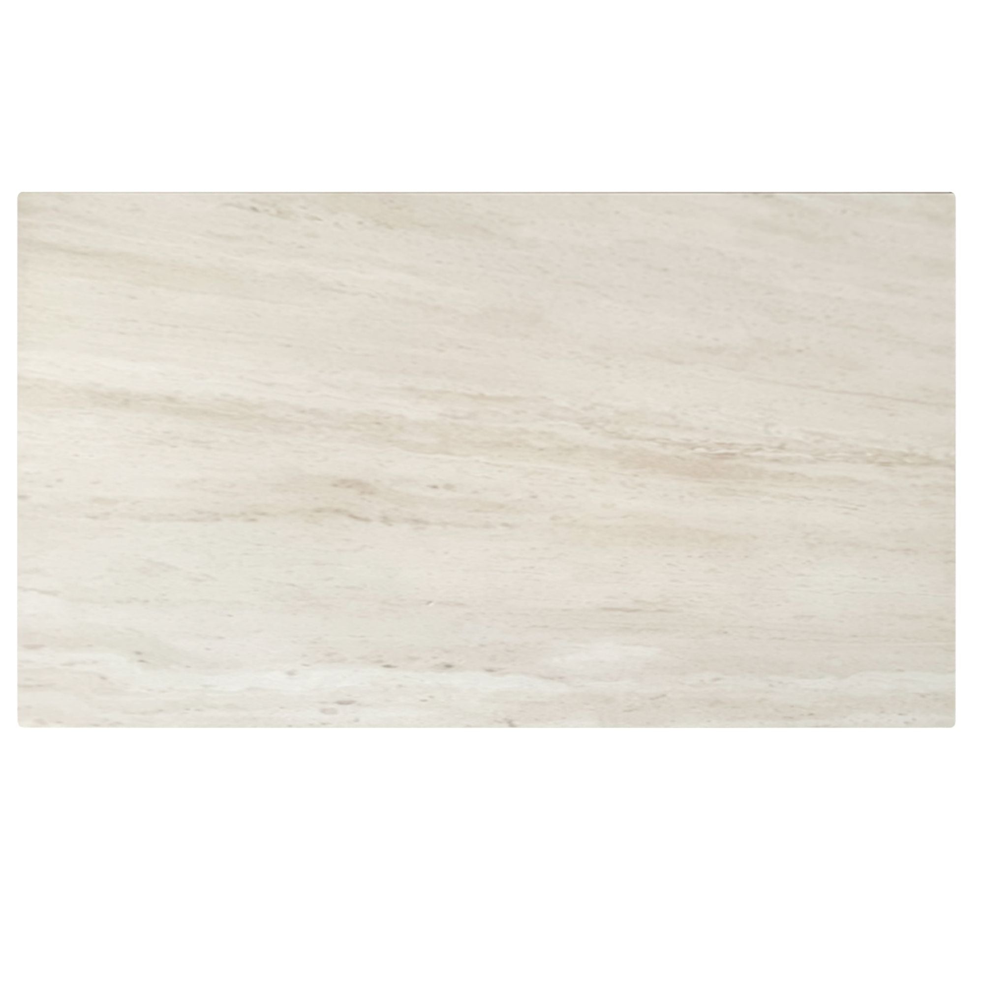 Bellaro Dining Table with Extension, 55"-79" in Travertine and Cream
