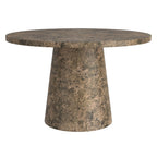 Godiva Round Pedestal Dining Table, 48" in Faux Grey Stone