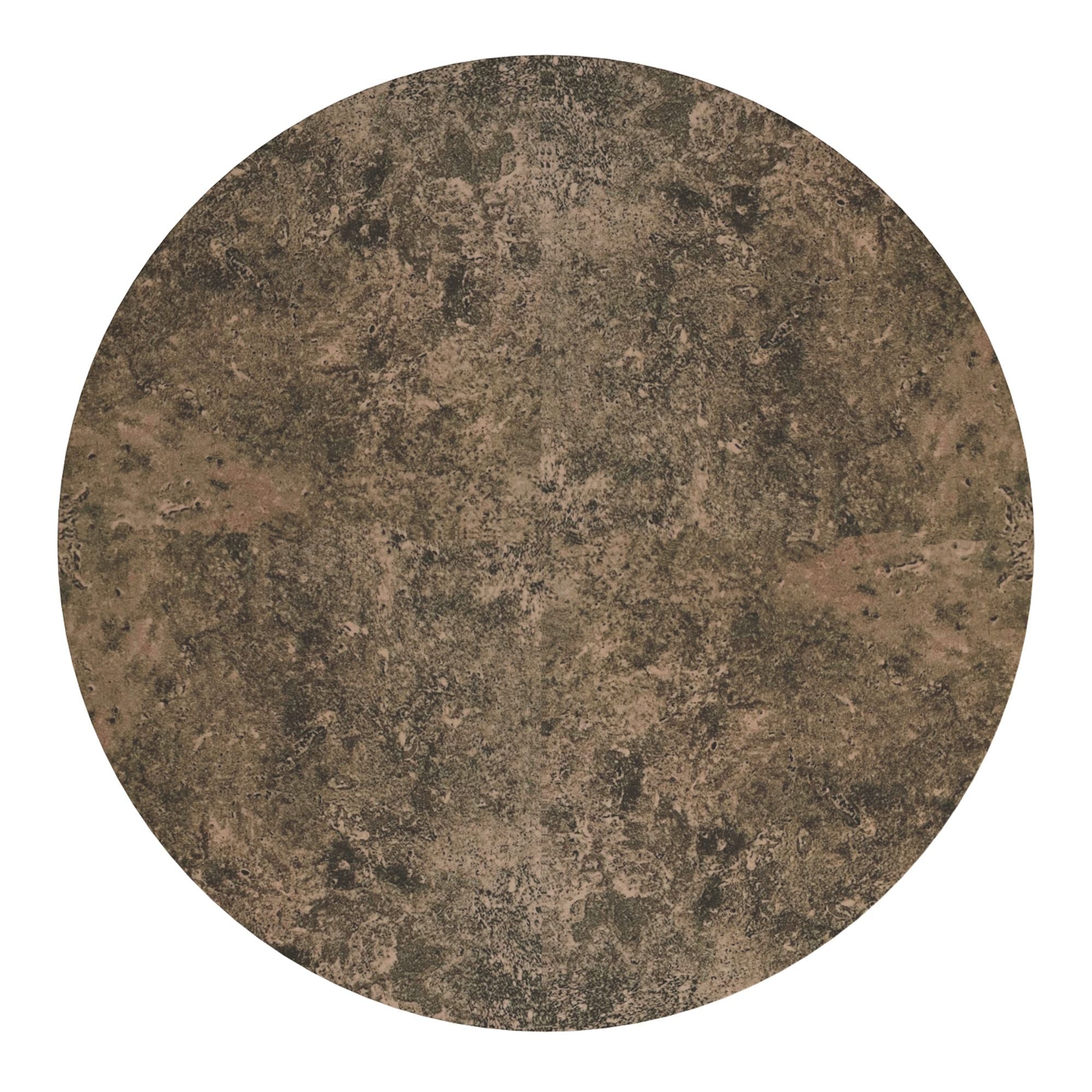 Godiva Round Pedestal Dining Table, 48" in Faux Grey Stone
