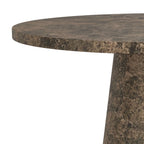 Godiva Round Pedestal Dining Table, 48" in Faux Grey Stone