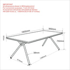 Bronx Rectangular Dining Table, 63" in Natural