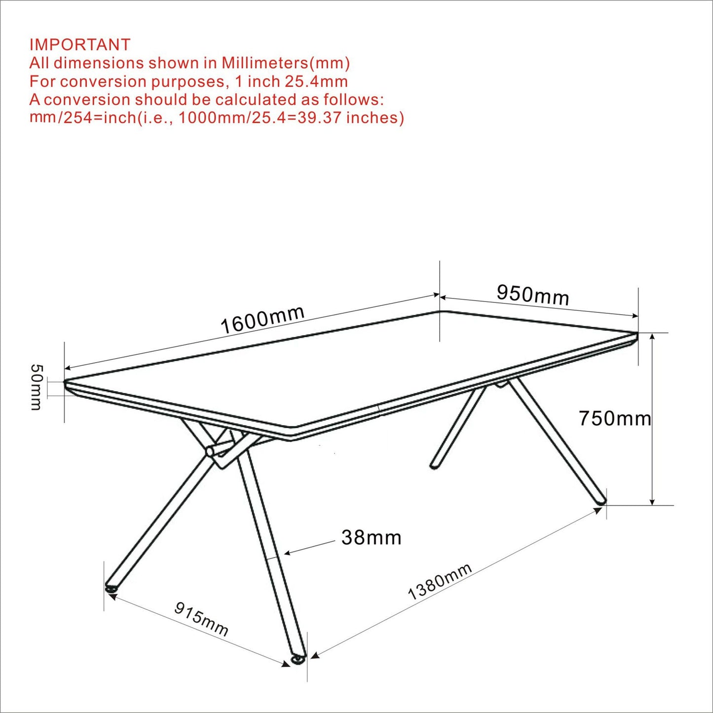 Bronx Rectangular Dining Table, 63" in Natural