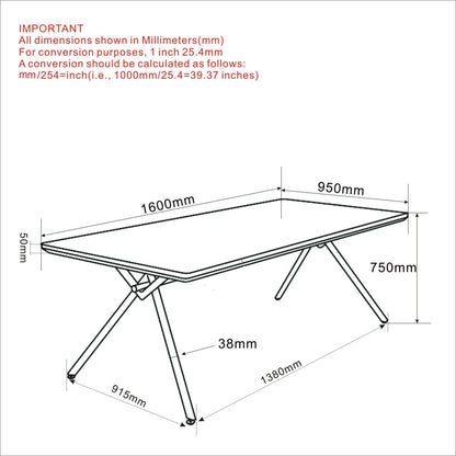 Bronx Rectangular Dining Table, 63" in Natural