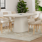 Tovas Oval Dining Table, 79" INCH