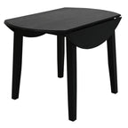 Conrad Round Drop-Leaf Dining Table, 42" in Black