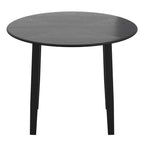 Conrad Round Drop-Leaf Dining Table, 42" in Black