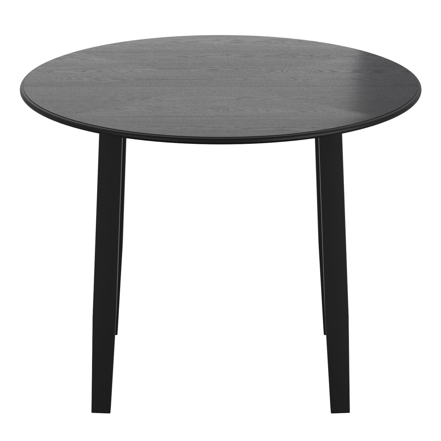 Conrad Round Drop-Leaf Dining Table, 42" in Black