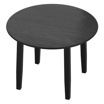 Conrad Round Drop-Leaf Dining Table, 42" in Black