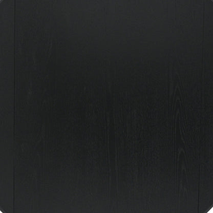 Conrad Round Drop-Leaf Dining Table, 42" in Black