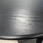 Conrad Round Drop-Leaf Dining Table, 42" in Black