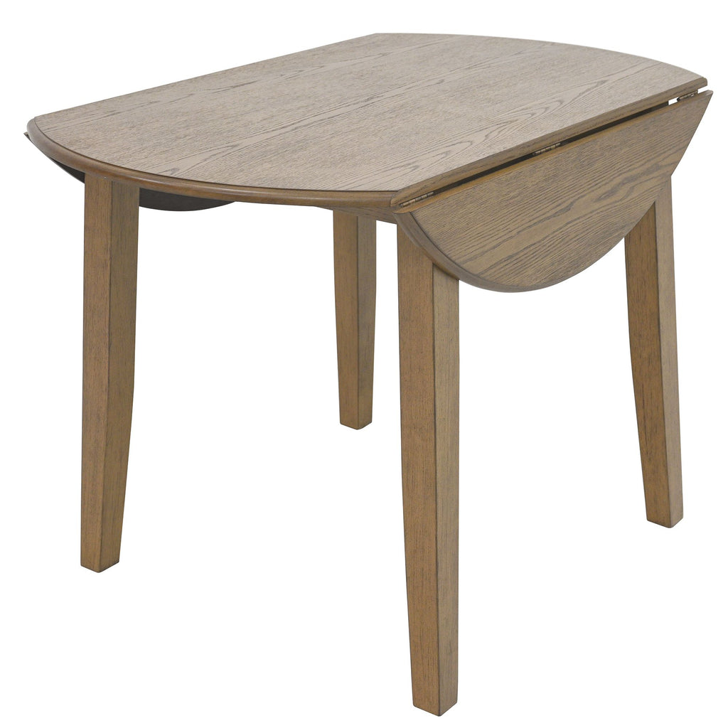 Conrad Round Drop-Leaf Dining Table, 42" in Black