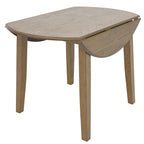 Conrad Round Drop-Leaf Dining Table, 42" in Black