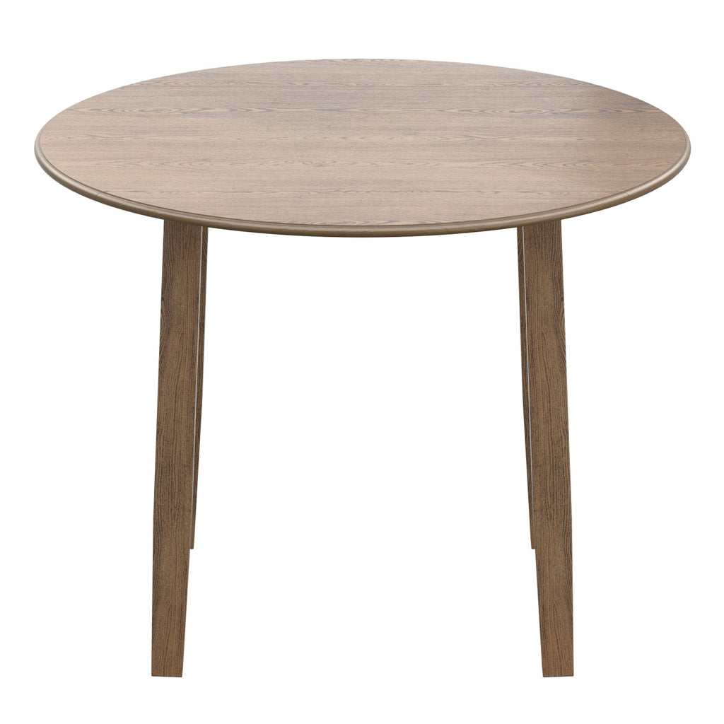 Conrad Round Drop-Leaf Dining Table, 42" in Black