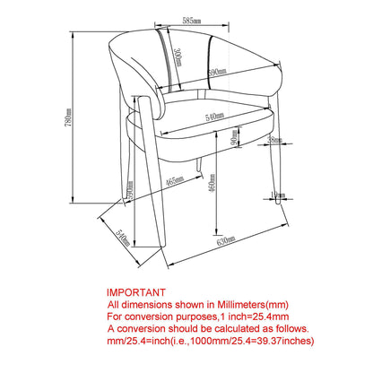 Bronson Dining/Lounge Chair, Set of 2