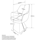 Caprese Swivel Dining and Accent Chair