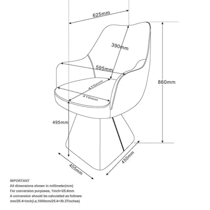 Caprese Swivel Dining and Accent Chair