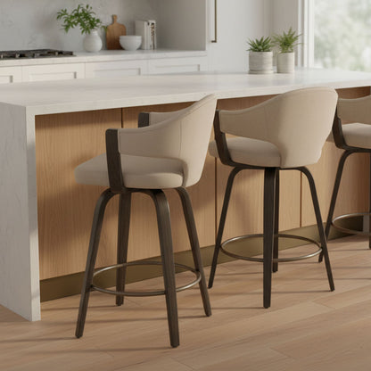 Freya 26" Counter Stool with Swivel, Set of 2